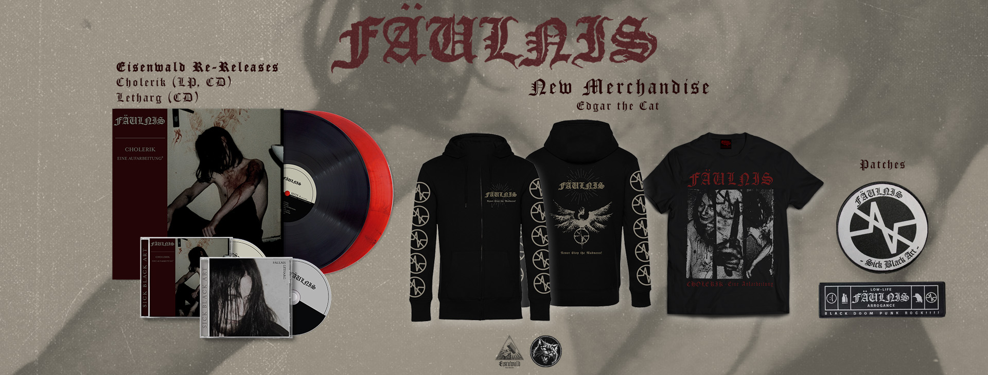 Fäulnis - Cholerik, Letharg, new Merchandise